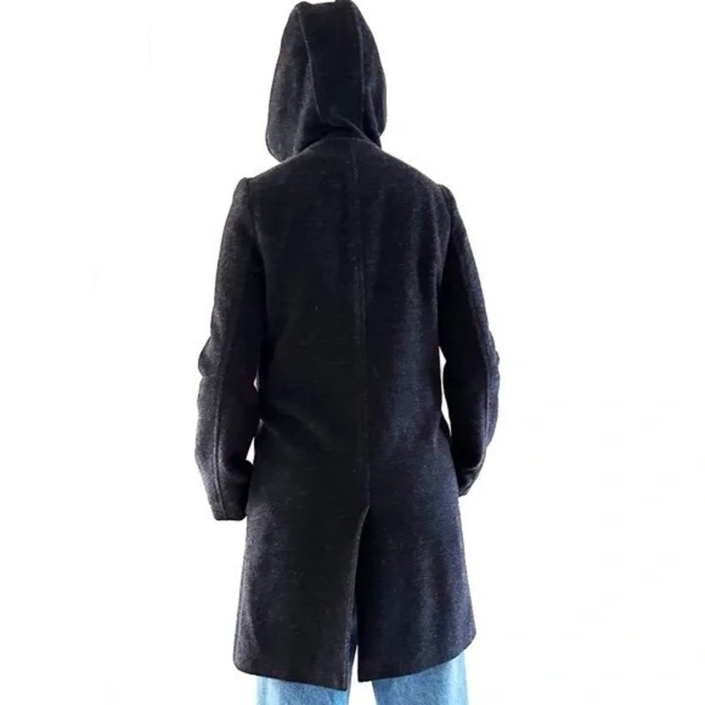 Hilary Radley Wool & Alpaca Superfine Blend Gray Duffle Coat Size 6 - Picture 12 of 12